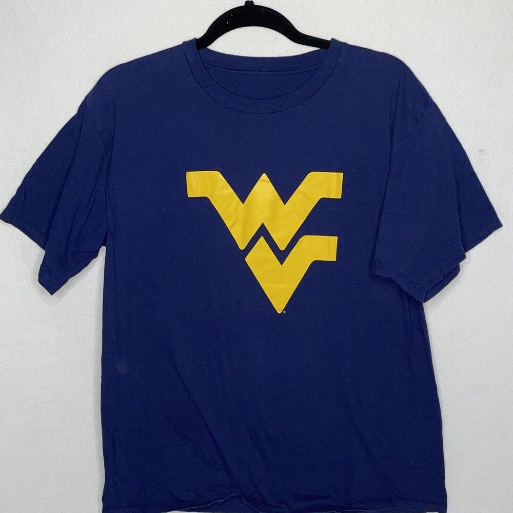 Mens Fanatics T-Shirt Short Sleeve  Blue West Virginia #1 Dad Size Large